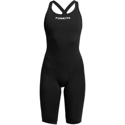 Funkita Bañador De Competición Con Espalda Abierta Fast Legs Still Black Black AUS 26 Funkita Bañador De Competición Con Espalda Abierta Fast Legs Still Black Black AUS 26