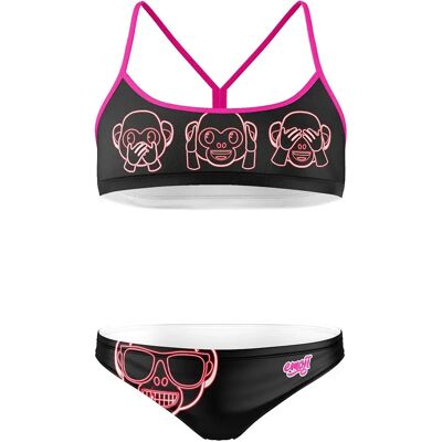 Otso Bikini Emoji Monkey Neon Multicolour XS Otso Bikini Emoji Monkey Neon Multicolour XS