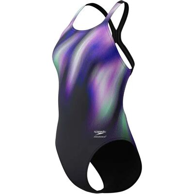 Speedo Traje De Baño Fl Placement Printed Powerback Blurry Glass / Black UK 36 Speedo Traje De Baño Fl Placement Printed Powerback Blurry Glass / Black UK 36