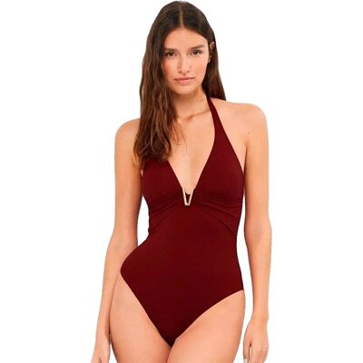 Gisela Traje De Baño Halter Neckline Marron S Gisela Traje De Baño Halter Neckline Marron S