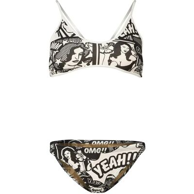 Turbo Bikini Yeah Comic White / Black S Turbo Bikini Yeah Comic White / Black S