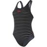 Speedo Printed Medalist Swimsuit Negro UK 30 Mujer