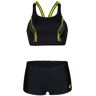 Arena Energy Back Graphic Bikini Negro FR 40 Mujer