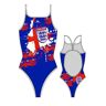 Turbo England Shield Swimsuit Azul S Mujer