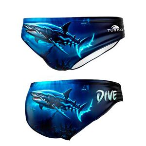 Turbo Shark Dive Swimming Brief Azul 3XL Hombre