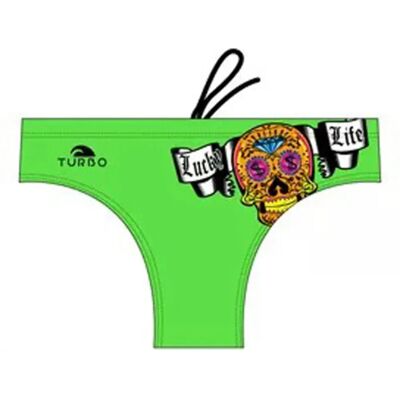 Turbo Bañador Slip Money Skull Green 2XL Turbo Bañador Slip Money Skull Green 2XL