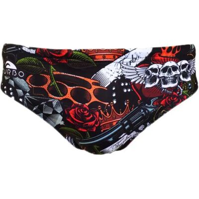 Turbo Bañador Slip Old Tatoo Red XL Turbo Bañador Slip Old Tatoo Red XL