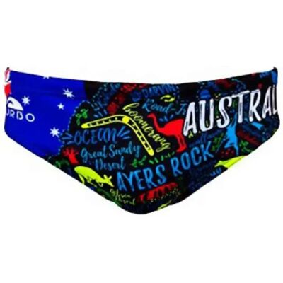Turbo Bañador Slip Australia Draw Black 4XL Turbo Bañador Slip Australia Draw Black 4XL