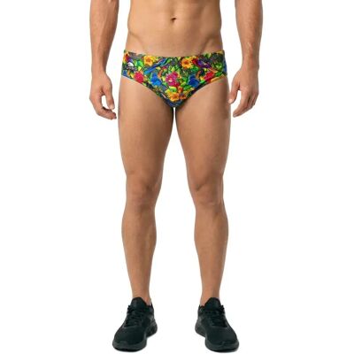 Turbo Bañador Slip Flowers Paradise Multicolour 2XL Turbo Bañador Slip Flowers Paradise Multicolour 2XL