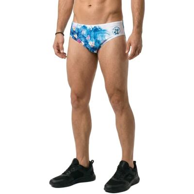 Otso Bañador Slip Swim Bike Run Wave White / Blue L Otso Bañador Slip Swim Bike Run Wave White / Blue L