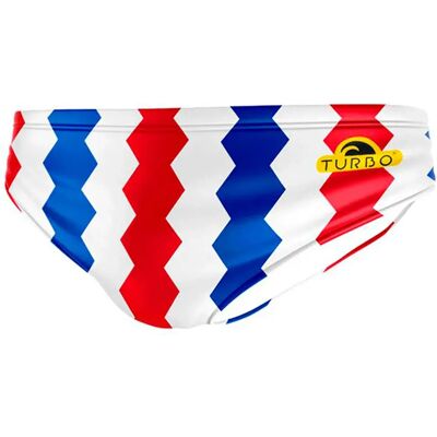 Turbo Bañador Slip Zip Tricolor Wp Red 2XL Turbo Bañador Slip Zip Tricolor Wp Red 2XL