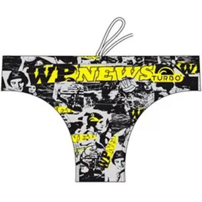 Turbo Bañador Slip News Black / Yellow 5XL Turbo Bañador Slip News Black / Yellow 5XL