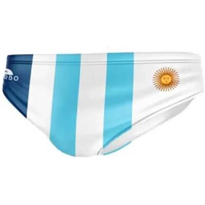 Turbo Bañador Slip Argentina White / Sky Blue 5XL Turbo Bañador Slip Argentina White / Sky Blue 5XL