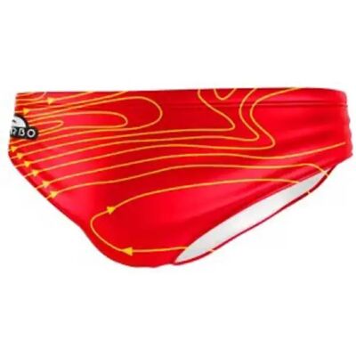 Turbo Bañador Slip Isobars Red XL Turbo Bañador Slip Isobars Red XL