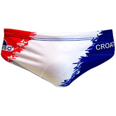Turbo Bañador Slip Croatia Waterpolo White / Red 4XL Turbo Bañador Slip Croatia Waterpolo White / Red 4XL
