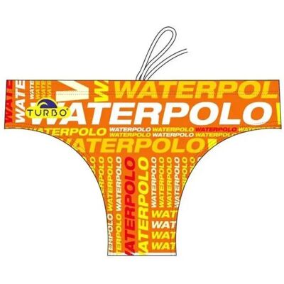 Turbo Bañador Slip Text Orange 2XL Turbo Bañador Slip Text Orange 2XL