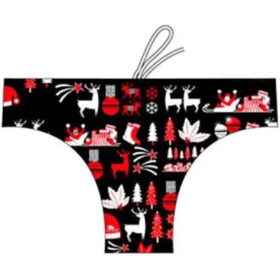 Turbo Bañador Slip Christmas Black / Red 5XL Turbo Bañador Slip Christmas Black / Red 5XL