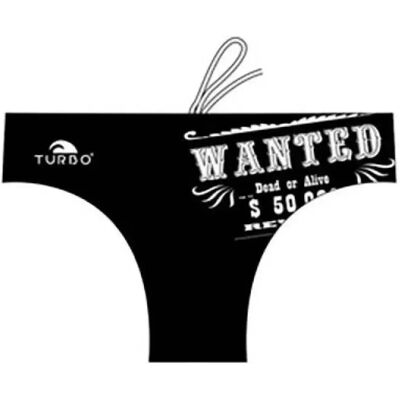 Turbo Bañador Slip Wanted Black / White 5XL Turbo Bañador Slip Wanted Black / White 5XL