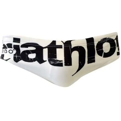 Turbo Bañador Slip Triathlon Basic White / Black XL Turbo Bañador Slip Triathlon Basic White / Black XL