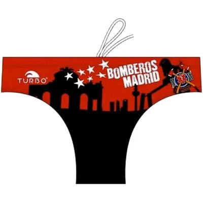 Turbo Bañador Slip Madrid Firefighters Skyline Red 5XL Turbo Bañador Slip Madrid Firefighters Skyline Red 5XL