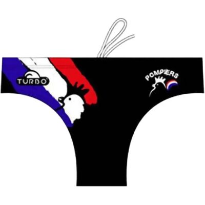 Turbo Bañador Slip Pompiers France-hot Black 5XL Turbo Bañador Slip Pompiers France-hot Black 5XL