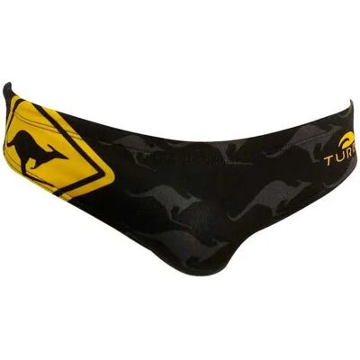 Turbo Bañador Slip Australia Kangaroo Signal Black 5XL Turbo Bañador Slip Australia Kangaroo Signal Black 5XL