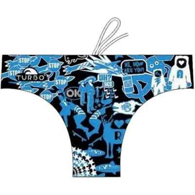 Turbo Bañador Slip Mural Black XL Turbo Bañador Slip Mural Black XL