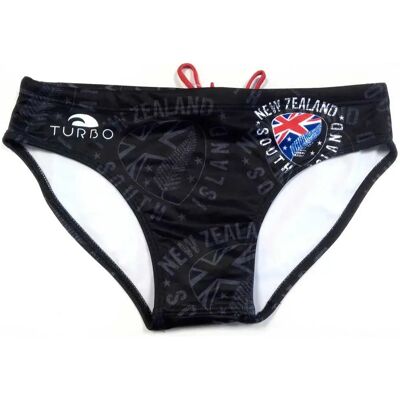 Turbo Bañador Slip New Zealand Shield Black 5XL Turbo Bañador Slip New Zealand Shield Black 5XL
