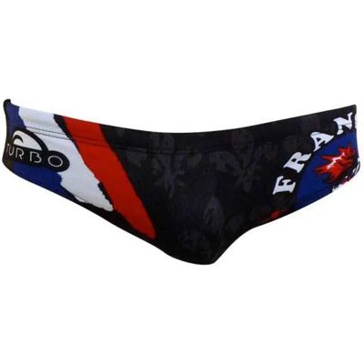 Turbo Bañador Slip France Coq Black XL Turbo Bañador Slip France Coq Black XL