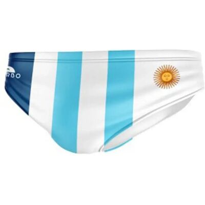 Turbo Bañador Slip Argentina white / sky 3-4 Años Turbo Bañador Slip Argentina white / sky 3-4 Años