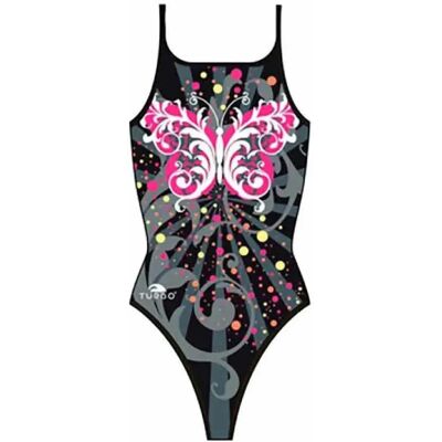 Turbo Traje De Baño De Tiras Finas Butterfly Stars Black 7-8 Años Turbo Traje De Baño De Tiras Finas Butterfly Stars Black 7-8 Años