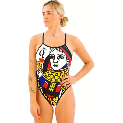 Turbo Traje De Baño Queen Of Hearts Multicoloured / Red 3XL Turbo Traje De Baño Queen Of Hearts Multicoloured / Red 3XL