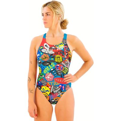 Traje de baño multicolor Turbo 5XL - Ropa de natación para mujer Traje de baño multicolor Turbo 5XL - Ropa de natación para mujer