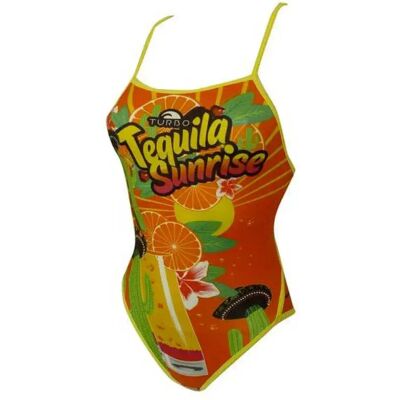 Turbo Traje De Baño De Tiras Finas Tequila Sunrise Orange 12-24 Meses Turbo Traje De Baño De Tiras Finas Tequila Sunrise Orange 12-24 Meses