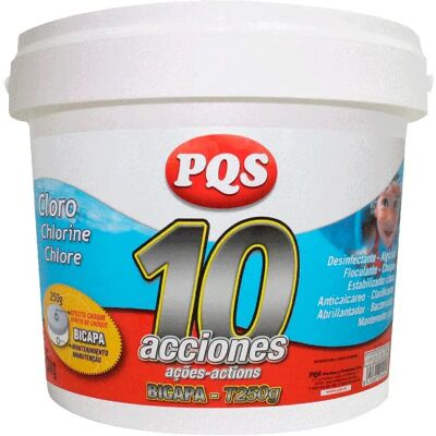 Pqs 10 Tabletas De Cloro De Dos Capas De Acción 5kg Multicolor One Size Pqs 10 Tabletas De Cloro De Dos Capas De Acción 5kg Multicolor One Size