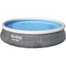 Bestway Fast Set Rattan 396x84 Cm Round Inflatable Pool Gris 7340 Liters