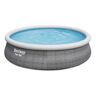 Bestway Fast Set Rattan 457x107 Cm Round Inflatable Pool Gris 12362 Liters