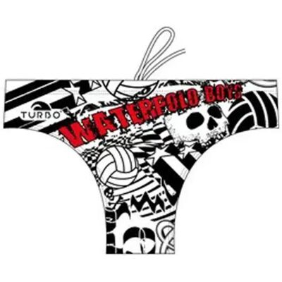 Turbo Bañador Slip Waterpolo Junior white / black 7-8 Años Turbo Bañador Slip Waterpolo Junior white / black 7-8 Años