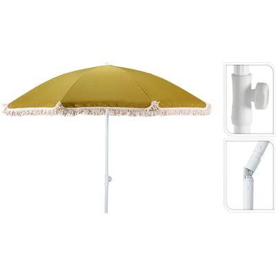 Basics Sombrilla Con Flecos Green 160 x 200 cm Basics Sombrilla Con Flecos Green 160 x 200 cm
