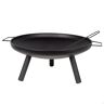 Aktive Round Outdoor Brazier Plateado 59 cm