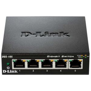 D-Link Dgs-105 5 Ports Switch Negro