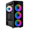 Nox Hummer Tgm Rainbow Rgb Tower Case Rojo