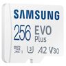 Samsung Micro Sd Evop 256gb Memory Card Blanco