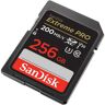 SanDisk Sdxc Extreme Pro 256gb Memory Card Plateado