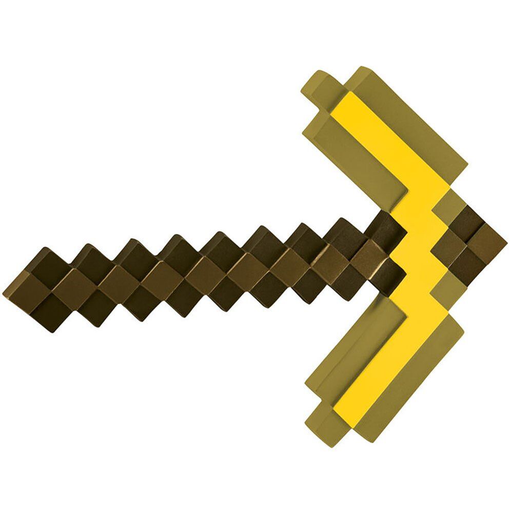 Jakks Pacific Gold Pickaxe 40 Cm Minecraft Figure Dorado