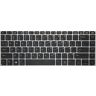 HP Folio 1040 G3 Backlit Swe Replacement Laptop Keyboard Plateado Swedish QWERTY