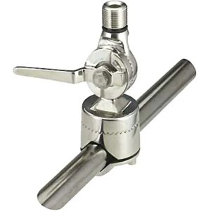 Shakespeare Antennas - Ratchet Rail Mount 1 In 1 - Plateado Shakespeare Antennas - Ratchet Rail Mount 1 In 1 - Plateado