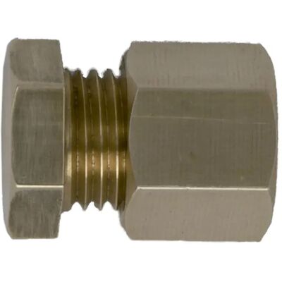 Talamex Tope Final Con Tuerca De Compresión Latón 8 Mm One Size Talamex Tope Final Con Tuerca De Compresión Latón 8 Mm One Size
