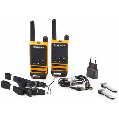 Dynascan Walkie-talkie Pmr P19 2 Unidades Black / Yellow One Size Dynascan Walkie-talkie Pmr P19 2 Unidades Black / Yellow One Size