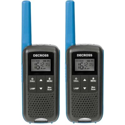 Decross DC63 Twin EU - Alcance 8 km - Walkie-Talkie Decross DC63 Twin EU - Alcance 8 km - Walkie-Talkie